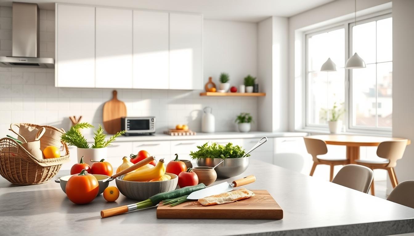 Healthy home cooking bowl