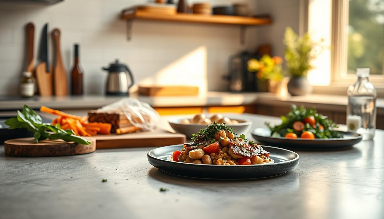 Fresh ingredients for healthy home cooking